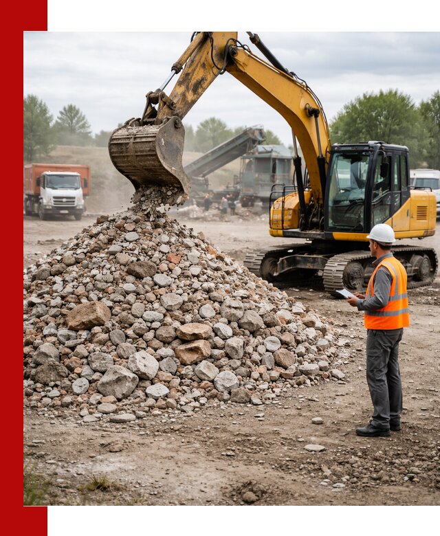 Доставка и вывоз строительного боя в Гудермесе