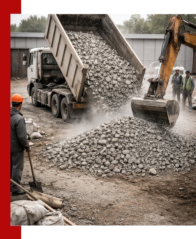 Доставка дробленого бетона в Гудермесе оптом и в розницу