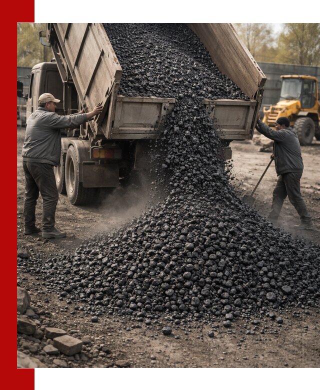 Доставка угля семечка самосвалами в Гудермесе