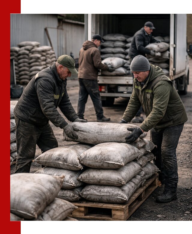 Доставка угля в мешках по выгодным ценам в Гудермесе