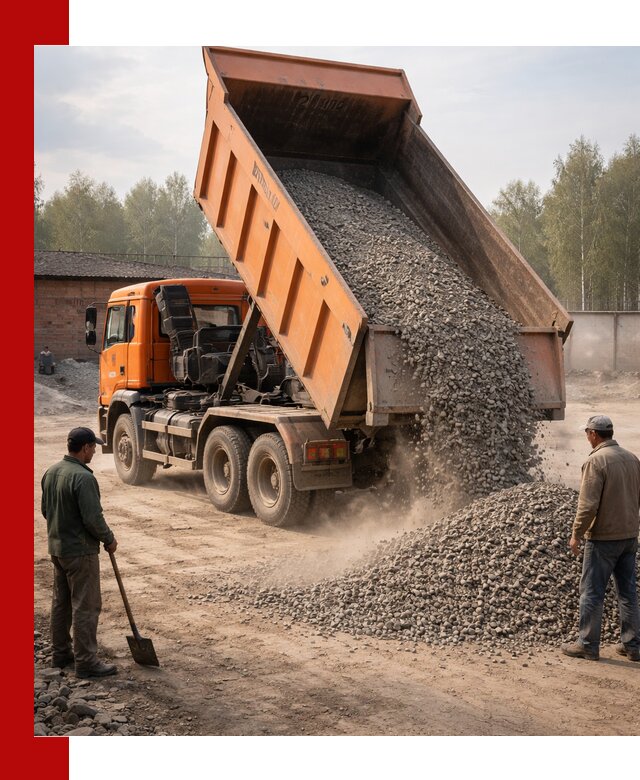 Доставка самосвалом 20 м3 в Гудермесе быстро и надежно