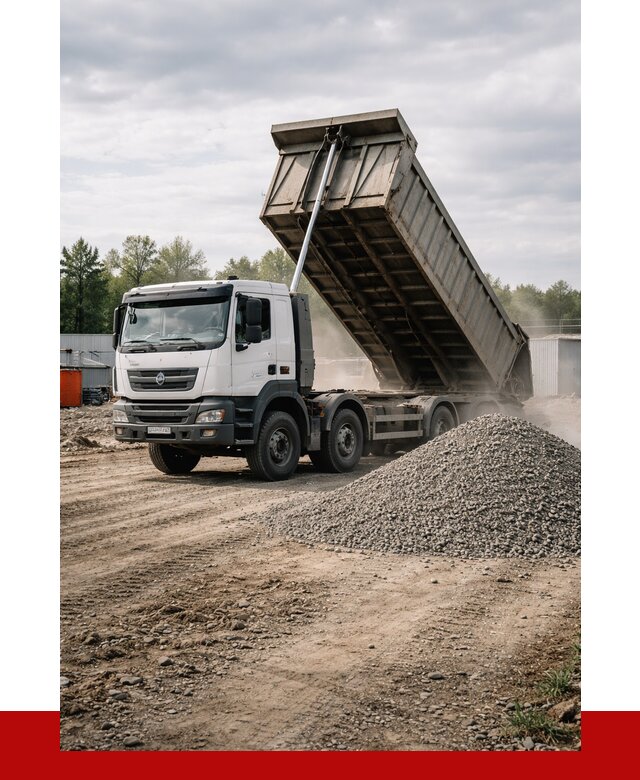 Доставка самосвалом 40 кубов в Гудермесе от 9222 р. | ПРОНЕРУДГдр