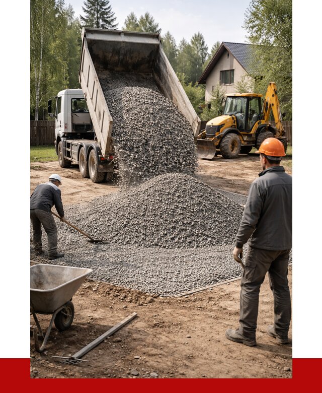 Отсыпка участка щебнем в Гудермесе от 6661 р. ПРОНЕРУДГдр